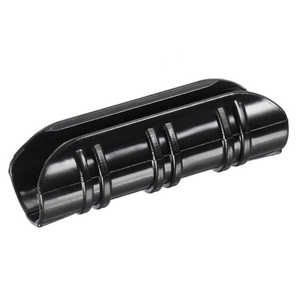 Abrazaderas de plástico negras Uxcell de 22 mm para ganchos de película de invernadero, marco de jardín, tubería, paquete de 40