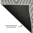 thumbnail image 5 of Addison Rugs Mayfield Premium Machine Washable Transitional Geometric Gray Round Rug, 8' x 8', 5 of 5