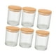 thumbnail image 5 of 6 frascos de vidrio para hacer velas, 220 ml, para regalo, almacenamiento de alimentos, recipiente transparente de muestra de 7 con tapas de B, 5 of 8