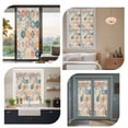 thumbnail image 7 of Boho Morocco Window Privacy Film, Retro Farmhouse Ethnic Neutral Aesthetic Static Cling UV Sun Blocking Heat Control Window Tint, Non-Adhesive One Way Windows Privacy Cover 35.4''x78.7'', 7 of 7