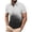 A Black, variant on Mens T-Shirt Gradient Print Collared Shirt, Short Sleeve Button Placket Casual Relaxed Fit Lightweight Summer Top for Men Daily Wear Black,L