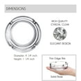 thumbnail image 2 of Glass Cigar Ashtrays for Cigarettes, 2 Pcs Decorative Clear Glass Ashtrays, Big Round Ash Trays for Home, Office and Restaurants, Cool Luxury Ashtray Gift Set for Men, 2 of 8