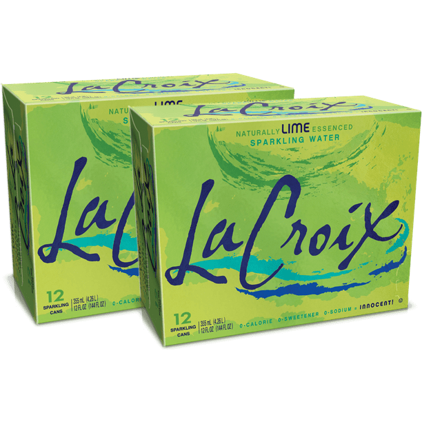 La Croix Sparkling Water, Lime, 2/12pk/12 fl oz Cans, 24 / Pack