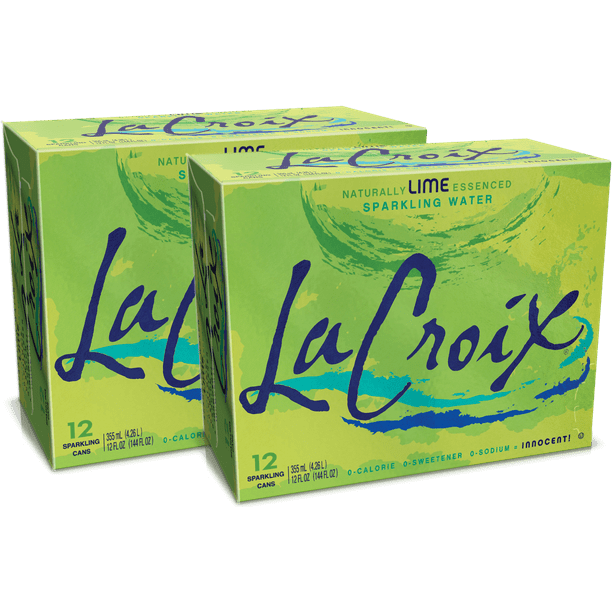 Download La Croix Sparkling Water, Lime, 2/12pk/12 fl oz Cans, 24 / Pack (Quantity) - Walmart.com ...