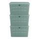 thumbnail image 1 of Set de 3 Cajas Organizadoras de Plástico Biodegradable Terragave Maguey Estilo Rattan, 1 of 5