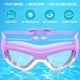 thumbnail image 4 of Muyoka Gafas de natación para niños Gafas de natación transparentes antivaho para niños Adolescentes Gafas de natación de visión amplia Gafas protectoras de ojos de natación impermeables con correa aj Muyoka Hogar, 4 of 7