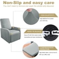 thumbnail image 2 of Recliner Chair Covers 4 Pcs Waterproof Small Recliner Sofa Slipcover Stretch Recliner Slipcover for Lazyboy Recliner Chair with Storage Pocket, 2 of 14