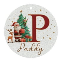 Cheapark 26 Letters Christmas Tree Pendants - Personalized Custom Ornaments, Alphabet Decor for Xmas Trees, Unique Festive Home Decorations for Holiday Seasons