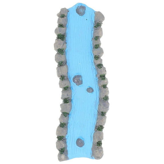 Hemoton Miniature Resin River Miniature Garden Decor Dollhouse Water Feature Zen Garden Decoration Figurine for Creating Relaxing Atmosphere