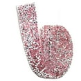 thumbnail image 1 of Yuarrent Pegatinas ostentosas, cadena de diamantes de imitación con purpurina, decoración de cristal de resina, apliques para manualidades, decoración Artesanía Rosa 1 Código 2.5 cm Yuarrent HA059789-110, 1 of 6
