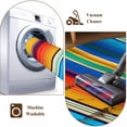 thumbnail image 7 of Runner Rug 2 x 6 Ft, Colorful Striped Washable Non-Slip Floor Mat for Kitchen Hallway/Entryway, Boho Rainbow Abstract Stripes Lines Long Kitchen Runner Area Rugs for Living Room, Low-Profile, 7 of 7