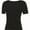 Black, variant on Women's Casual Short Sleeve Scoop Neck Summer Tops Ribbed Knit Slim Fit Tee Shirts