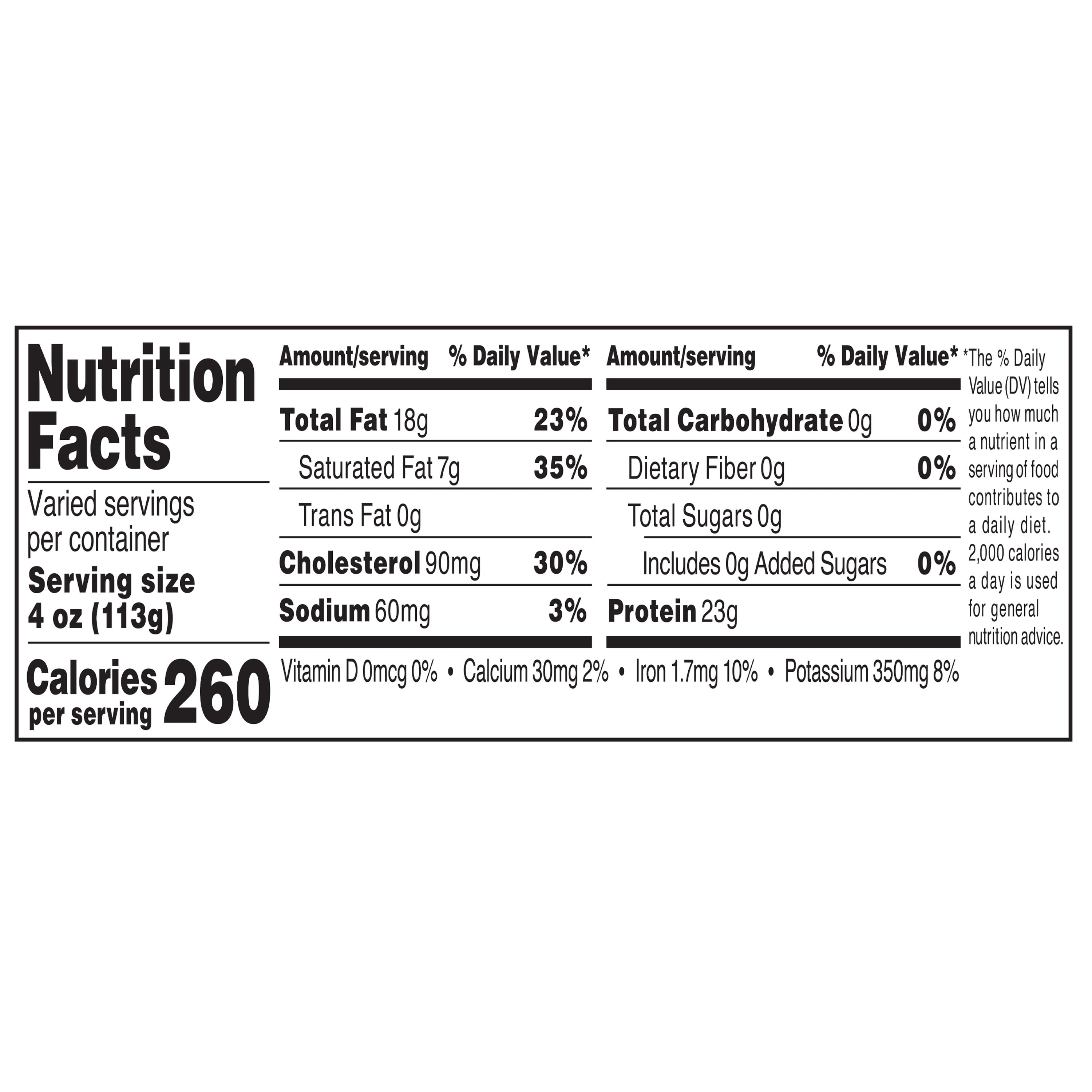 Marketside Butcher Grass-Fed Beef New York Strip Steak, 0.625 - 1.1 lb