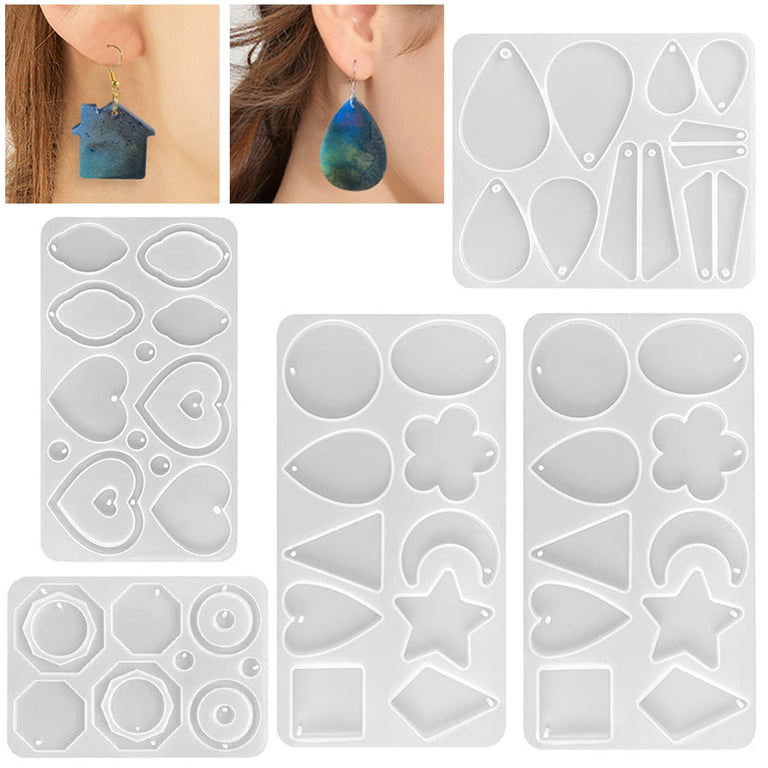 A Set Pendant Charm Mode Silicone Mold Resin Mould Jewelry Making