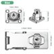 thumbnail image 3 of Cerraduras de hasp con llave de 3.15" de aleación de zinc, pestillo de bloqueo con perilla giratoria con tornillos para armarios/puertas pequeñas/cajones, 3 of 7