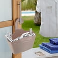 thumbnail image 5 of Taupe Hanging Shower Caddy Organizer Plastic Basket, 5 of 6