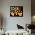 thumbnail image 2 of JRXY Kitchen Wall Art Canvas Picture: Vintage Fruit Painting Large Dining Room Bedroom Modern Yellow Lemon Grape Peach Artwork Big Colorful Still Life Horizontal Fresh Watermelon Pear Giclee  pattern2, 2 of 4
