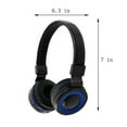 thumbnail image 3 of ESULOMP Over Ear Bluetooth Headphones Wireless Headset with Built In Mic Soft Earmuffs Retractable Support Connecting Audio Cable & Card, 3 of 5