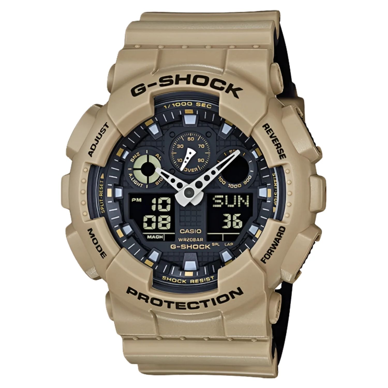Casio G-Shock GA100L-8A Tan Sport Watch photo 1