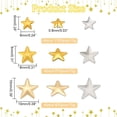 thumbnail image 4 of 1box 2915 Pcs Iron on Gold Star Aluminum Hotfix Iron on Star Studs Flat Back Star Studs 6/8/10mm Flatback Glue on Studs for Clothing DIY Accessory, 4 of 7