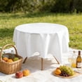 thumbnail image 6 of Inerposs Elegant Solid-Color Tablecloth, Round Dining Table Cloth, Polyester Fabric Table Cover, Home Decor Tablecloth, Holiday and Birthday Party Decoration, 6 of 6