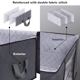 thumbnail image 5 of Apuakthei - Bolsa organizadora de ropa de gran capacidad con asa reforzada, tela gruesa para edredones, mantas, ropa de cama, plegable con cremallera resistente, 5 of 5