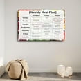 thumbnail image 2 of Healthy Weekly Meal Plan Poster Canvas Painting Wall Art Poster for Bedroom Living Room Decor Poster., 2 of 4