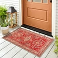 thumbnail image 3 of GLN Rugs Knossos - Indoor, Machine Washable Area Rug 2'x3' Turkish Red/Beige Home Carpet, 3 of 9