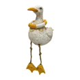 thumbnail image 1 of Estatua de ave marina con patas colgantes, figura decorativa de mesa para escritorio Amarillo con anillo, 1 of 9
