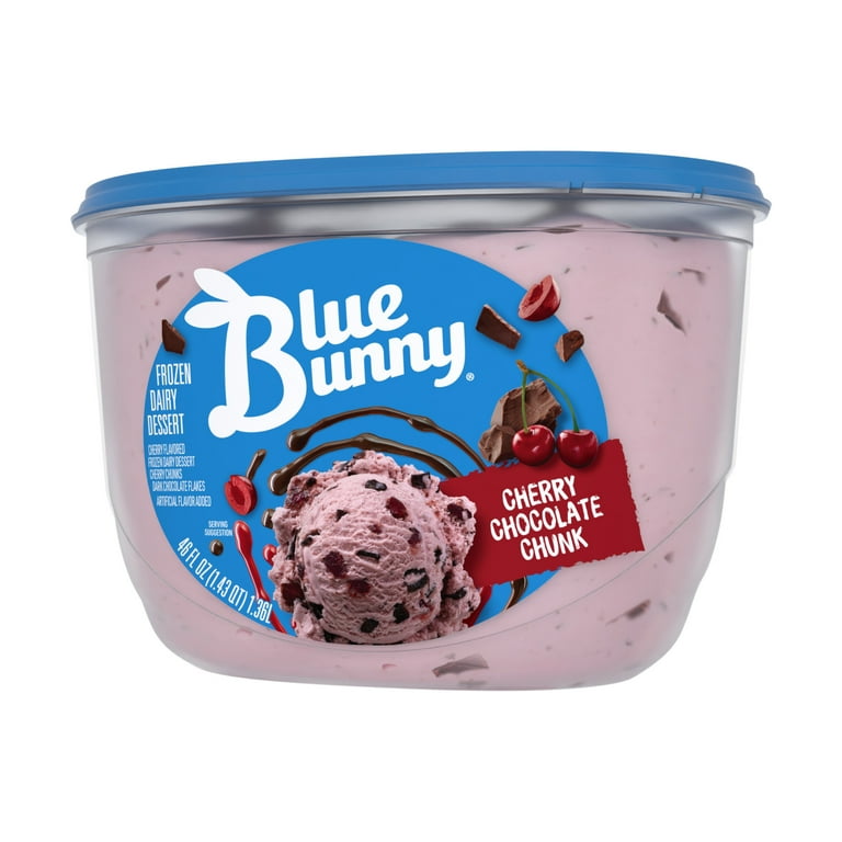 Blue Bunny Cherry Chocolate Chunk Frozen Dairy Dessert, 46 fl oz