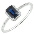 thumbnail image 2 of 18ct White Gold Jewelco London Diamond Octagon Sapphire Octagon Halo Ring, 2 of 7