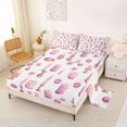thumbnail image 2 of Castle Fairy Glam Candle Print Queen Sheets 4 Pieces,Pink Floral Pattern Queen Sheet Sets,1 Fitted Sheet, 1 Flat Sheet and 2 Pillowcases, 2 of 6