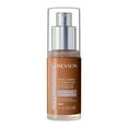 thumbnail image 3 of Revlon Illuminance Skin-Caring Liquid Foundation Makeup, Medium Coverage, 509 Sandalwood, 1 fl oz, 3 of 20