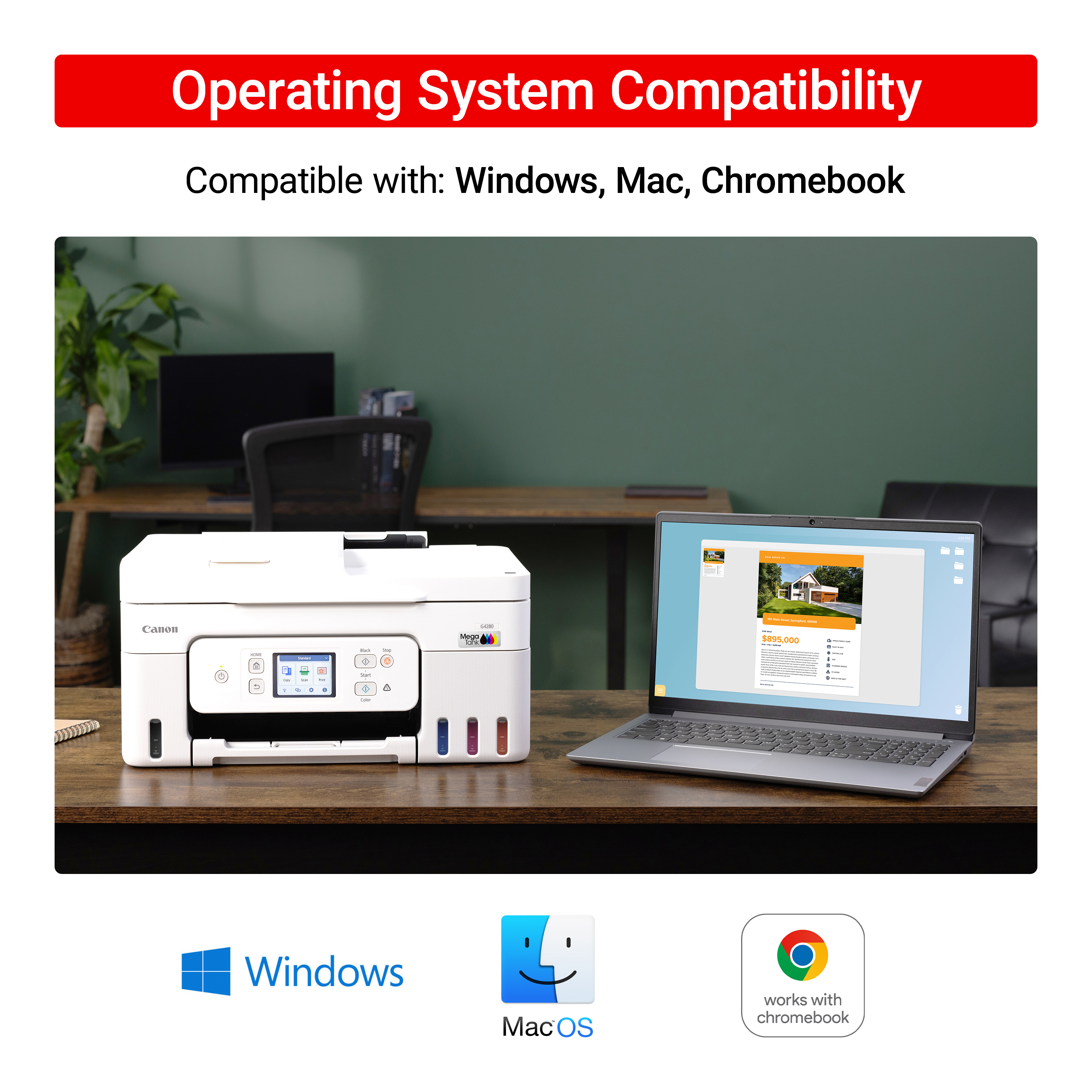 Canon MegaTank PIXMA G4280 Wireless All-In-One Printer photo 3