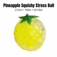 thumbnail image 2 of Pineapple Squishy Stress Ball with Gel Filled Squeeze Design, 1-Pack 2.5 Inch, Yellow, for Relaxation, Toy, 2 of 3