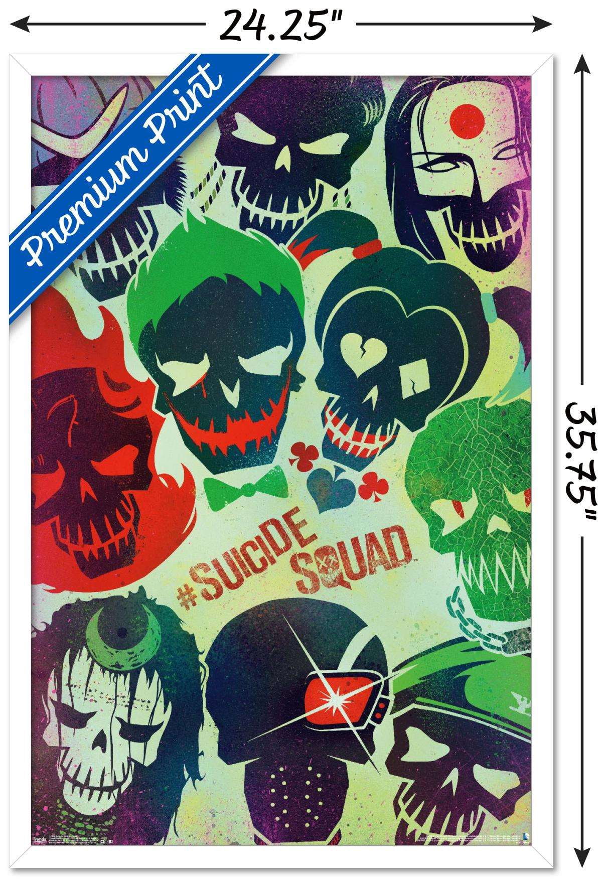 DC Comics Movie - Suicide Squad - Faces Wall Poster, 22.375" x 34", Framed