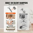 thumbnail image 3 of VEVOR Cabinet Door Hinges 40 Packs Full Overlay Soft Close, 3 of 9