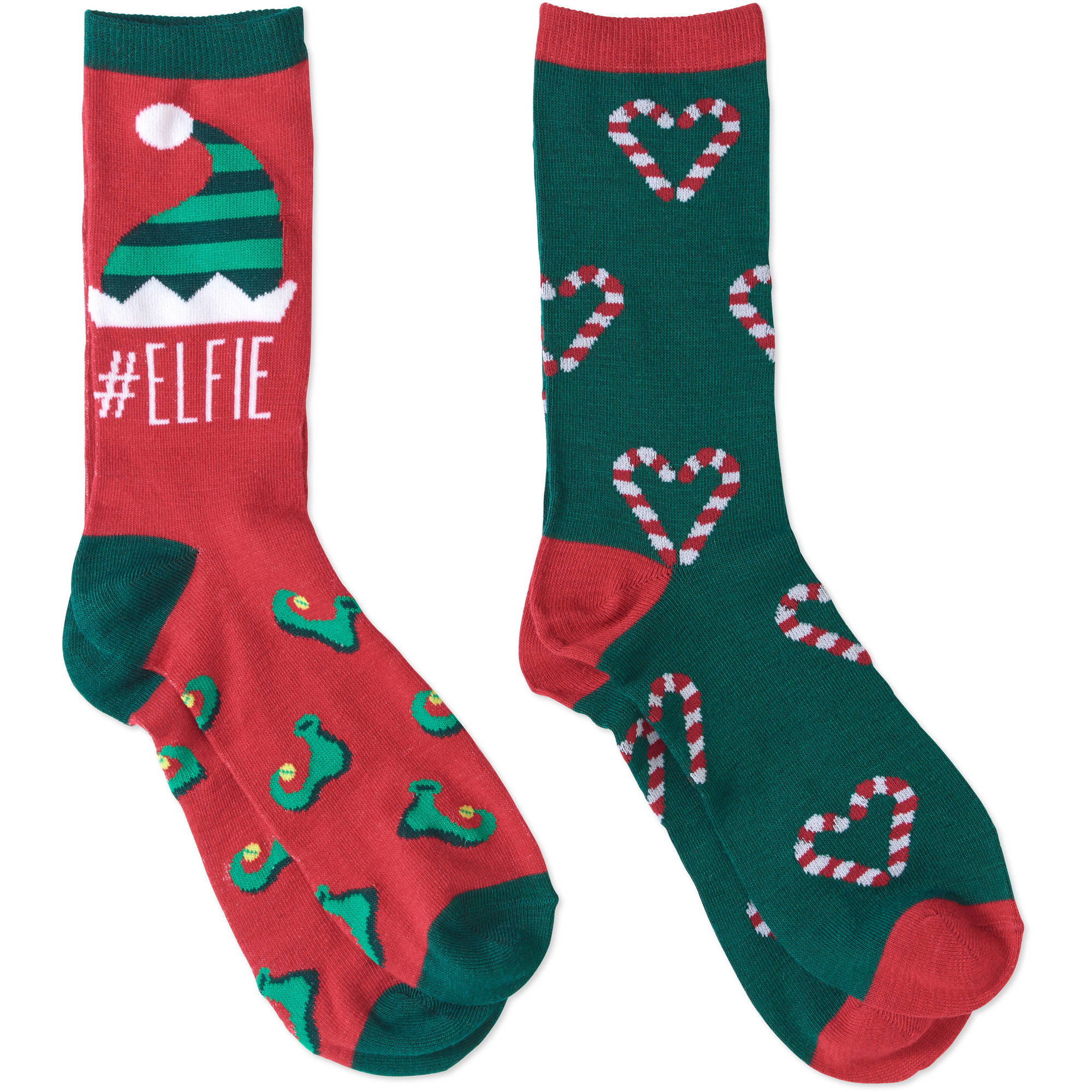 WAY TO CELEBRATE! - Christmas Socks 2 Pack - Walmart.com - Walmart.com