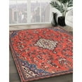 thumbnail image 3 of Ahgly Company Machine Washable Indoor Rectangle Traditional Orange Salmon Pink Area Rugs, 2' x 4', 3 of 7