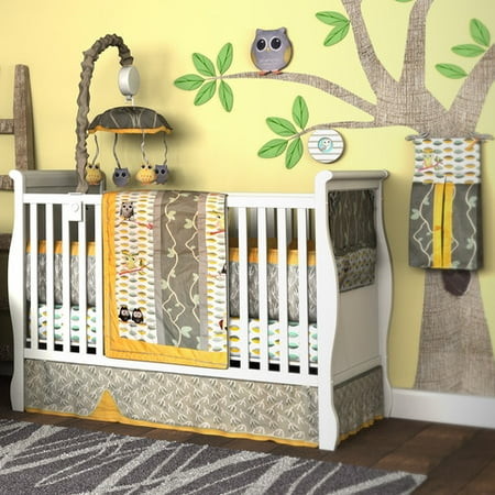 Dk Leigh My Baby Hoo Owl 7 Piece Crib Bedding Set Com Dk Leigh My Baby Hoo Owl 7 Piece Crib Bedding Set