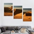 thumbnail image 4 of Nawypu  Framed Canvas Wall Art Print On Canvas Landscape of Desert in Egypt Photo Posters Artwork for Living Room Bedroom Ready to Hang Wall Decor 12''x16''X3 Panels, 4 of 4