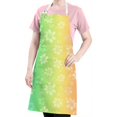 thumbnail image 5 of Pioneer Flower Floral Print Pattern Apron for Women and Men, Cotton Linen Waterproof with Pockets, Adjustable, 33x27 Inch for Kitchen, Gardening, BBQ, Salon, 5 of 6