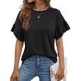 thumbnail image 1 of Tops de Corta para Mujer, Negros, Talla XXL, 1 of 9