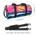 thumbnail image 2 of ZICANCN Pink Sea Ladscape Travel Duffle Bag, Sports Tote Gym Bag Weekenders Bags for Women Men, 2 of 8