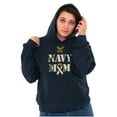thumbnail image 4 of US Navy Mom Military Support Ribbon Hoodie Sweatshirt Women Brisco Brands S, 4 of 6
