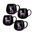 thumbnail image 1 of Juego de 4 Tazas de Café y Té de Cerámica 500 ml Color Negro Chefmaker Mictla para Halloween y Día de Muertos, 1 of 7