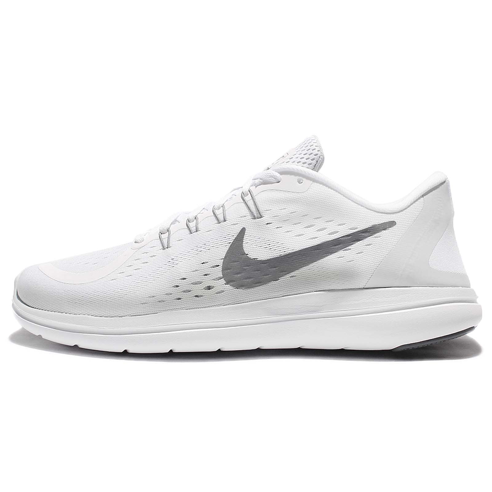 Nike 898457-100 : Men's Flex 2017 RN Running Shoe, White/Pure Platinum ...