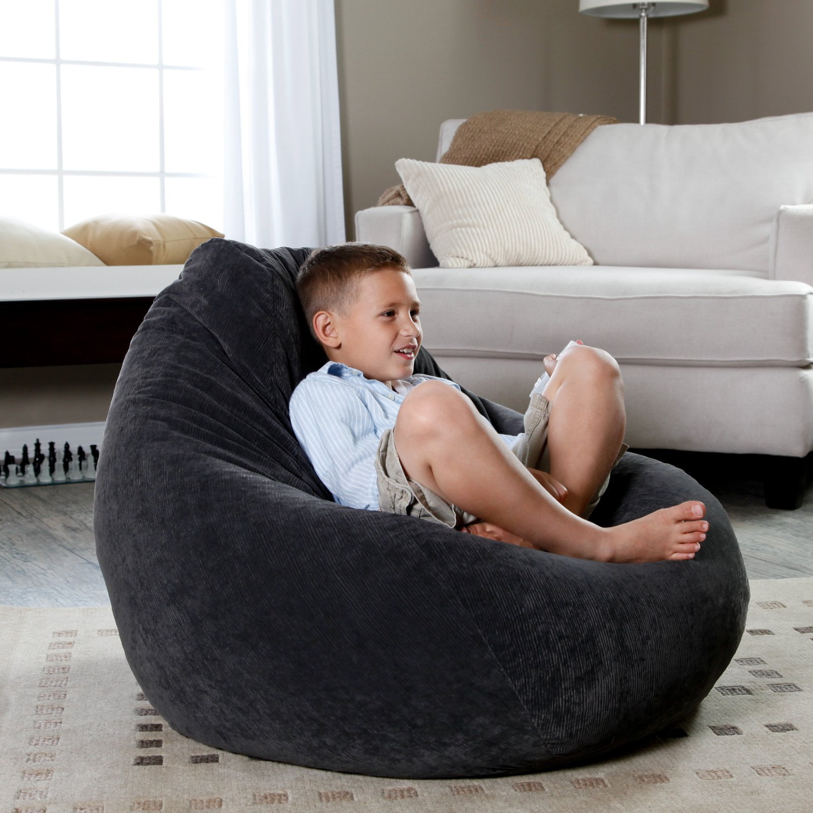 Large Tear Drop Micro Fiber Suede Corduroy Bean Bag Large Tear Drop Micro Fiber Suede Corduroy Bean Bag
