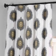 thumbnail image 3 of Mayan Teal Printed Cotton Hotel Blackout Curtain (1 Panel), Mayan Teal, 50W X 120L, 3 of 6
