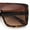 Tortoise - Brown, variant on Womens Mobster Shield Oversized Plastic Rectangular Sunglasses Black - Smoke